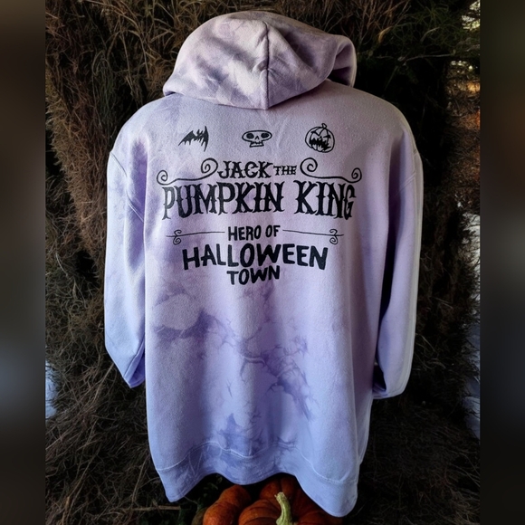 Disney The Nightmare Before Christmas 'Hero Of Halloween Town" Jack Hoodie Sz M - Picture 4 of 9